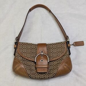 Vintage Coach Brown Signature C Soho Shoulder Bag Y2K